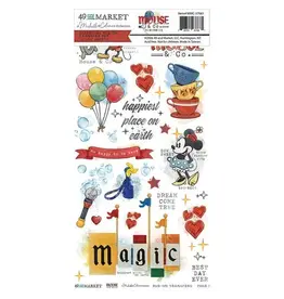 49 AND MARKET 49 AND MARKET MOUSE AND CO ESSENTIAL 6x12 RUB-ON TRANSFER SET 2/PK