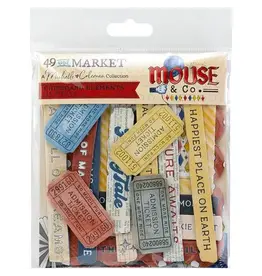 49 AND MARKET 49 AND MARKET MOUSE AND CO CHIPBOARD SET 34 PIECES