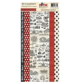 49 AND MARKET 49 AND MARKET MOUSE AND CO 6x12 WASHI TAPE SHEETS