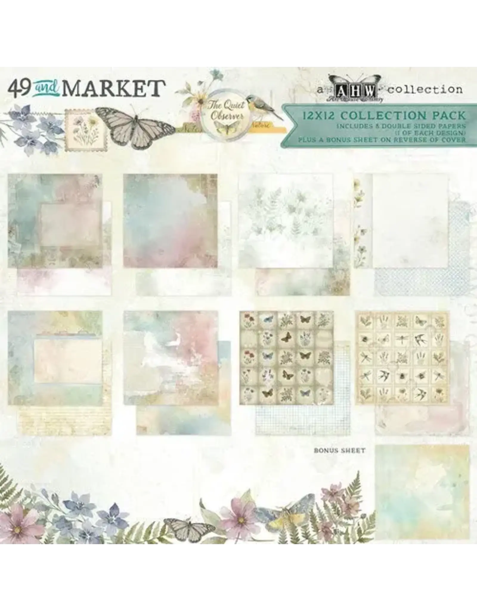49 AND MARKET 49 AND MARKET THE QUIET OBSERVER 12x12 COLLECTION PACK