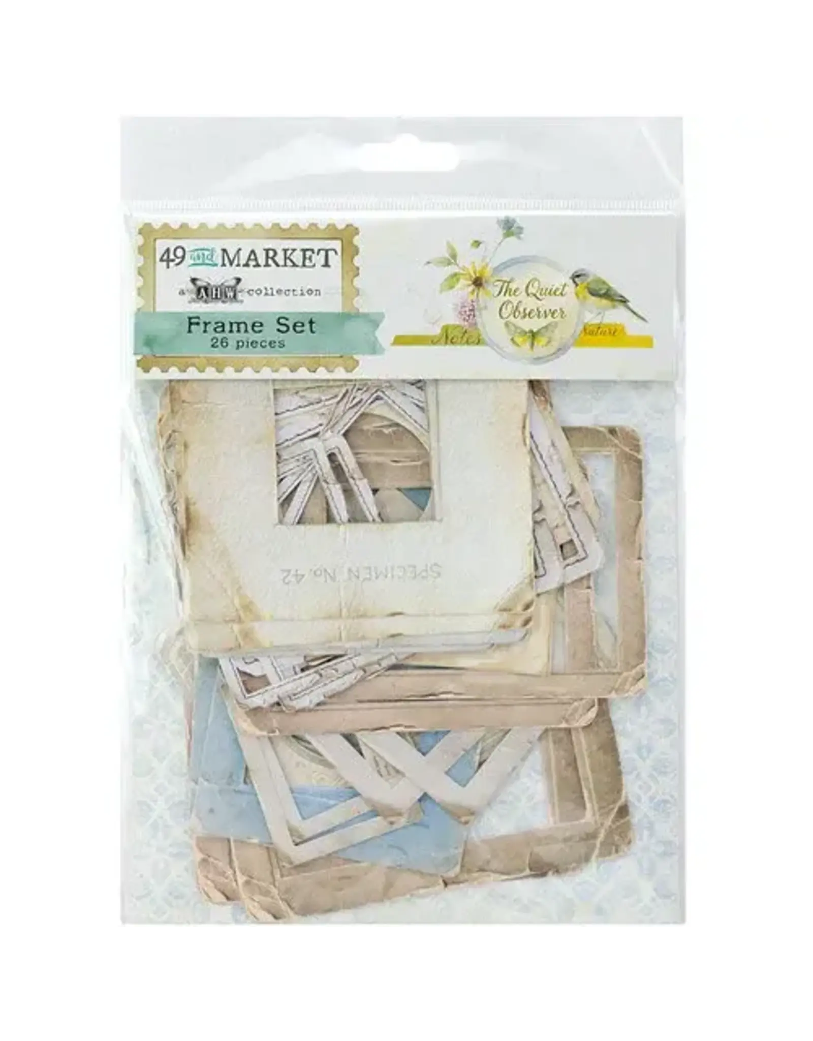 49 AND MARKET 49 AND MARKET THE QUIET OBSERVER FRAME SET 26 PIECES