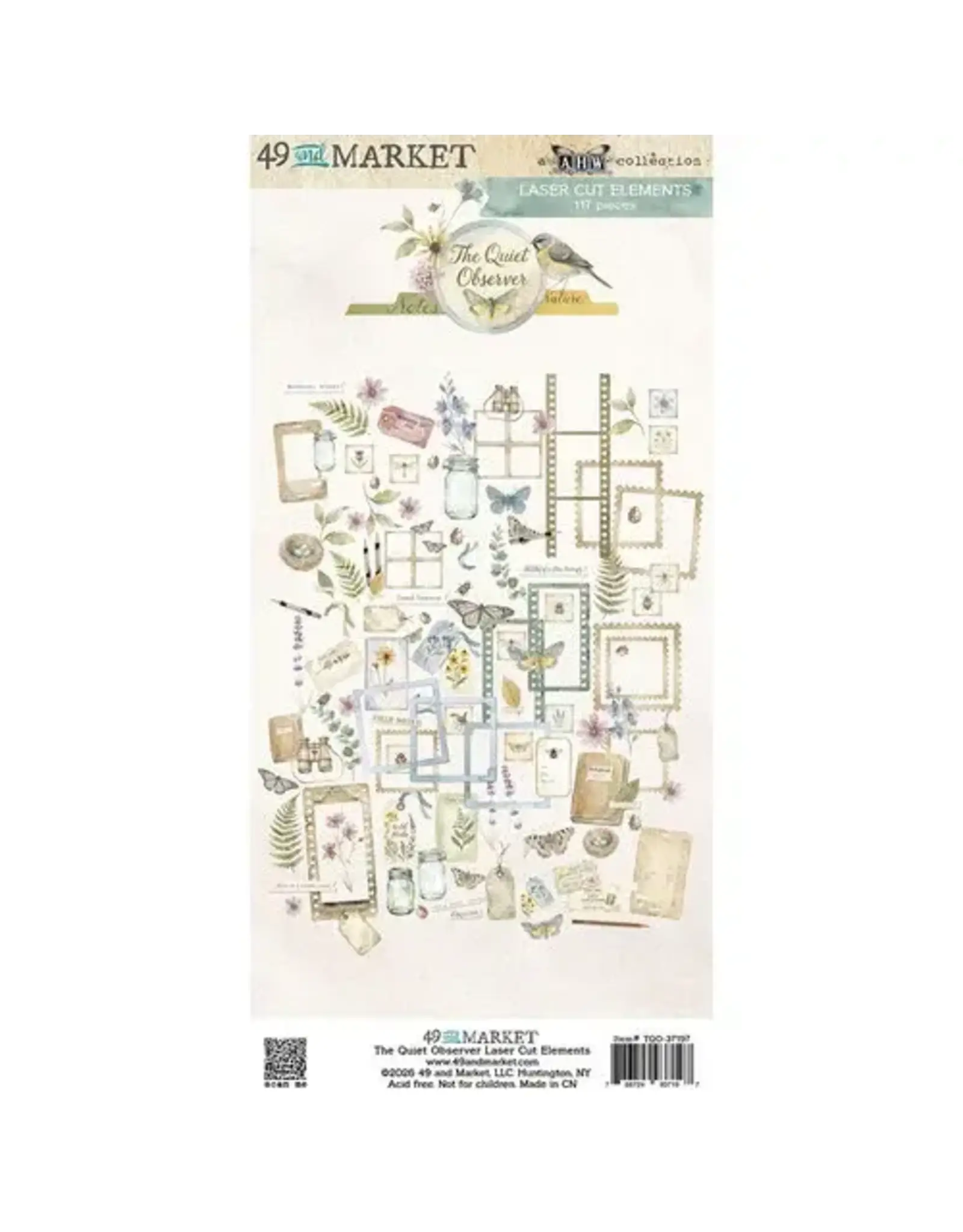 49 AND MARKET 49 AND MARKET THE QUIET OBSERVER 6x12 LASER CUT ELEMENTS