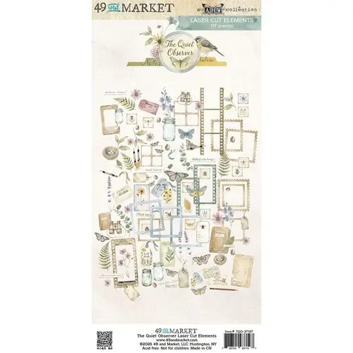 49 AND MARKET 49 AND MARKET THE QUIET OBSERVER 6x12 LASER CUT ELEMENTS