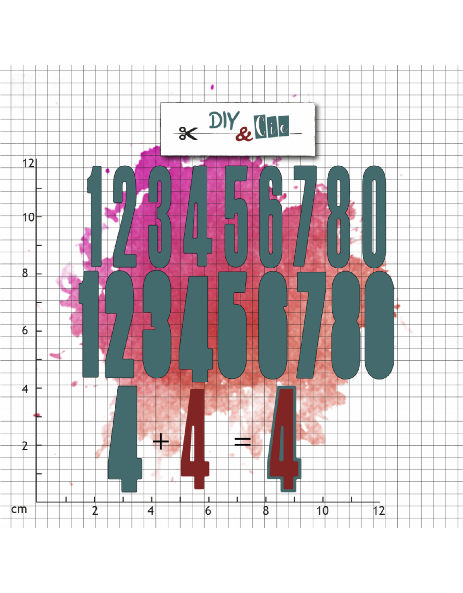 DIY & CIE DIY & CIE LARGE NUMBERS DIE SET