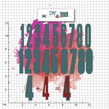 DIY & CIE DIY & CIE LARGE NUMBERS DIE SET