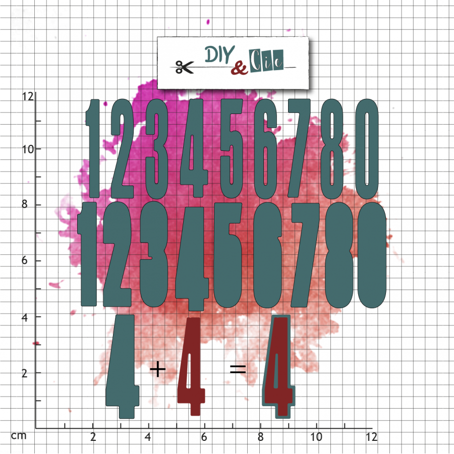 DIY & CIE DIY & CIE LARGE NUMBERS DIE SET