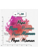 DIY & CIE DIY & CIE PAPA, MAMAN STAMP AND DIE SET
