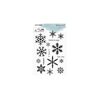 DIY & CIE DIY & CIE FLOCONS ET CIE CLEAR STAMP SET