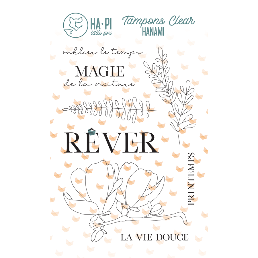 HA-PI LITTLE FOX HA-PI LITTLE FOX RÊVER CLEAR STAMP SET