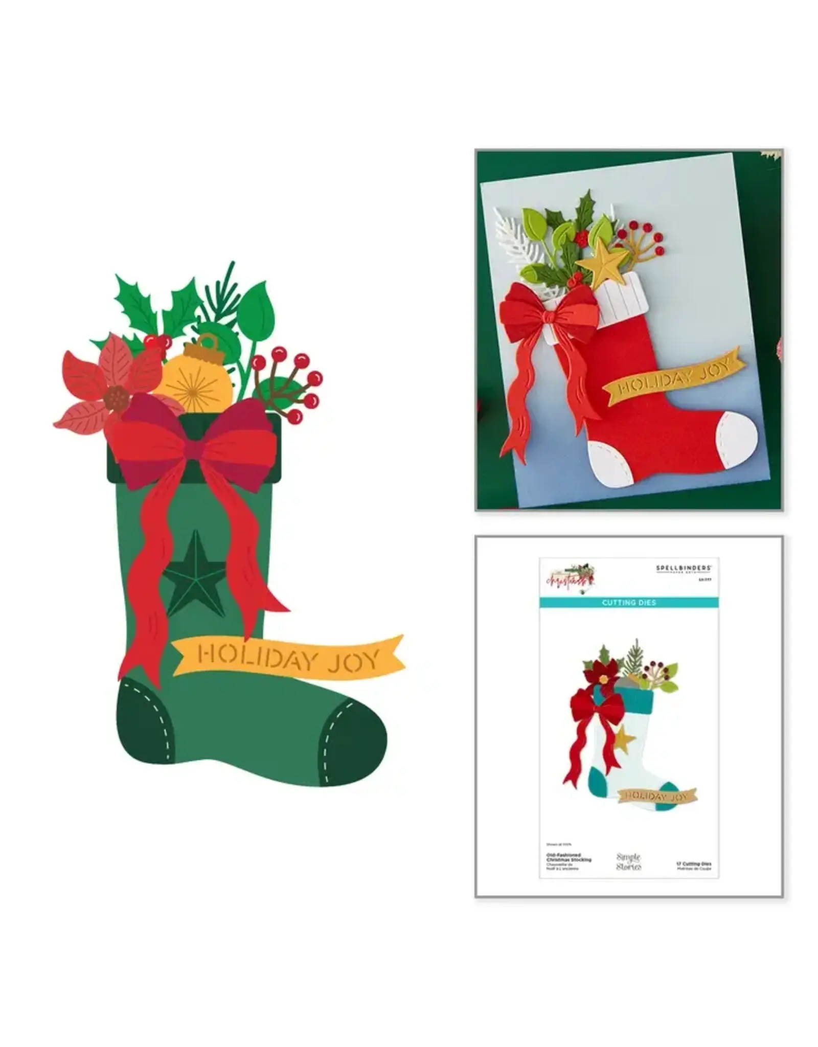 SPELLBINDERS SPELLBINDERS OLD-FASHIONED CHRISTMAS ETCHED DIE SET