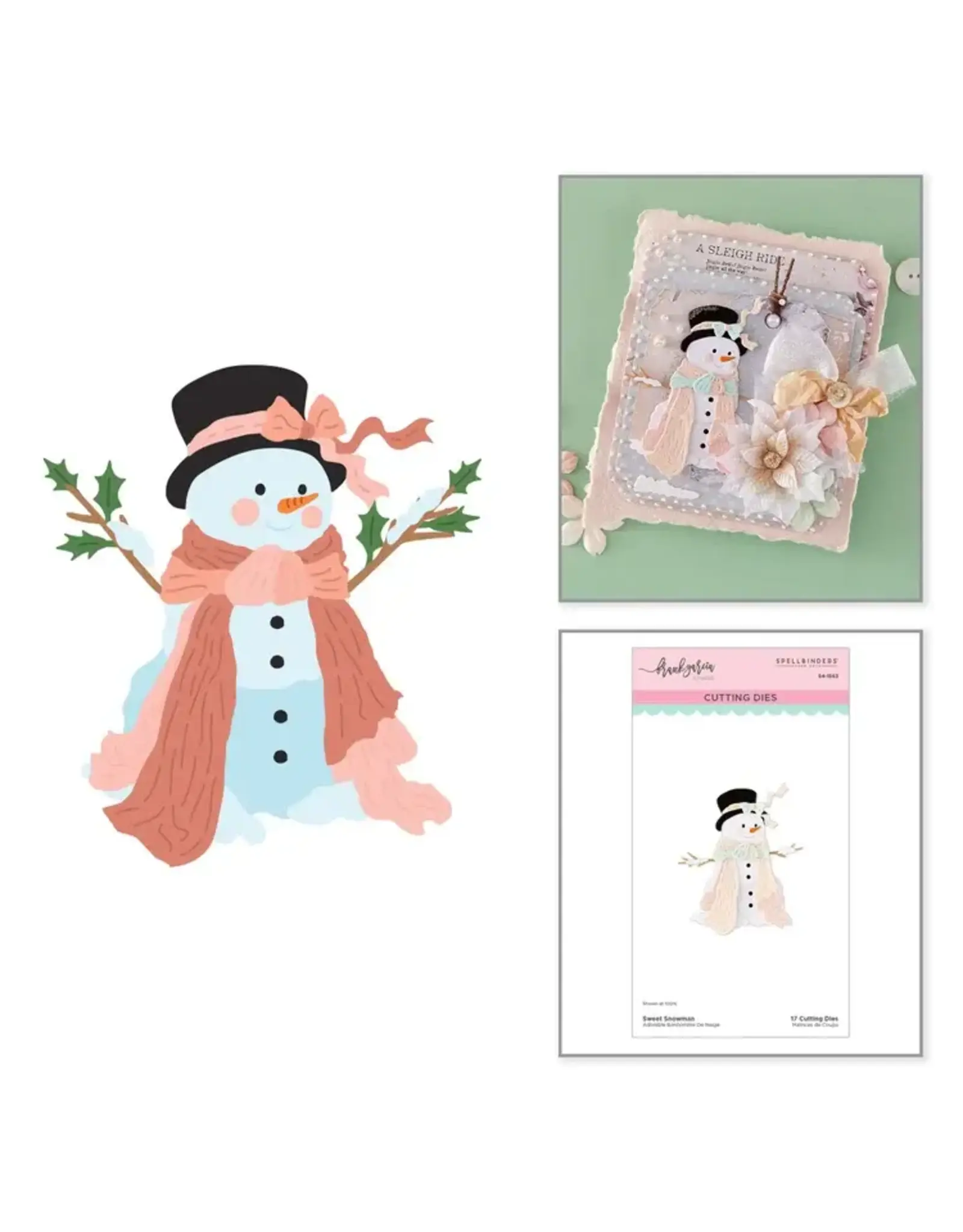 SPELLBINDERS SPELLBINDERS FRANK GARCIA SWEET SNOWMAN ETCHED DIE SET