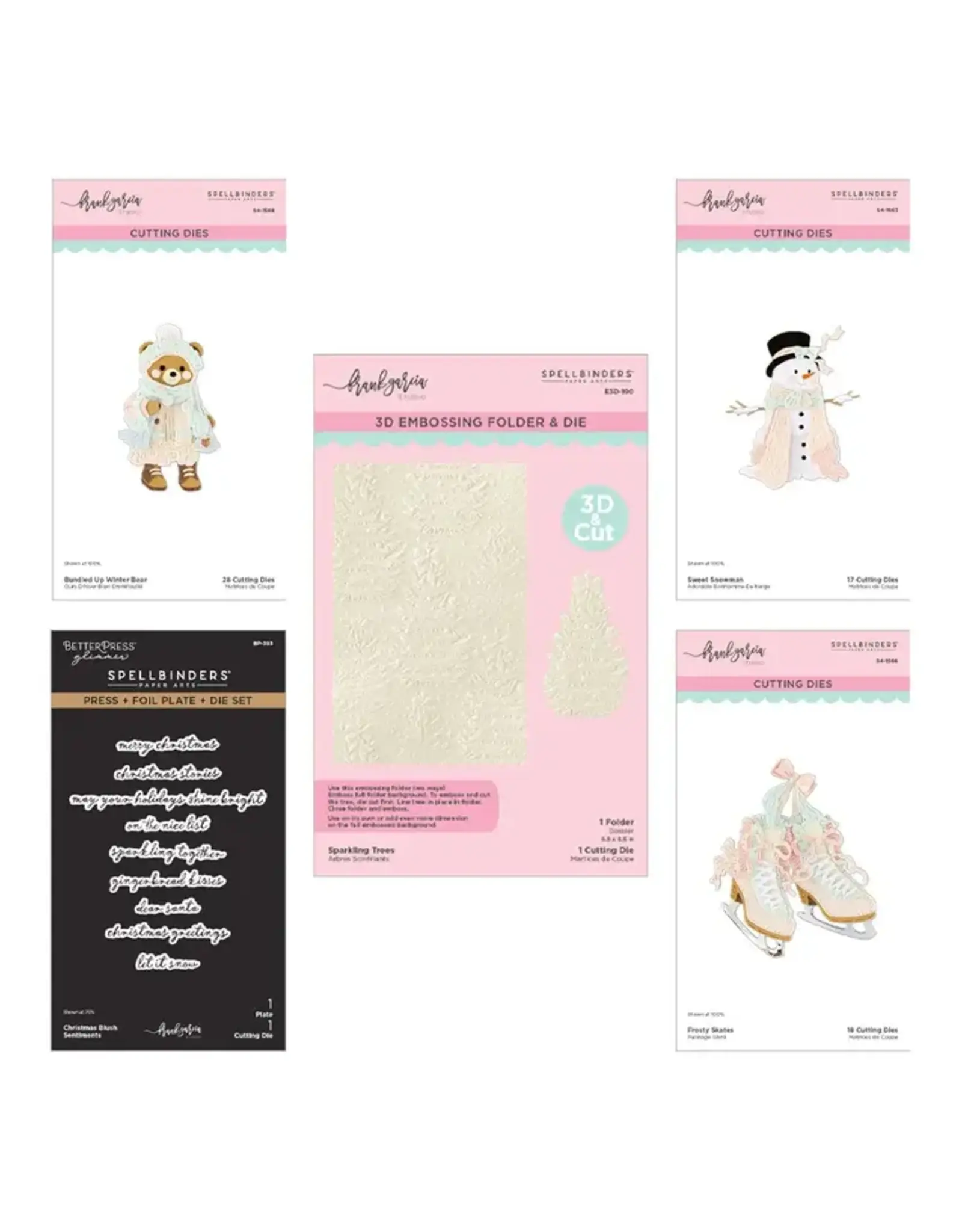 SPELLBINDERS SPELLBINDERS FRANK GARCIA CHRISTMAS BLUSH I WANT IT ALL! BUNDLE