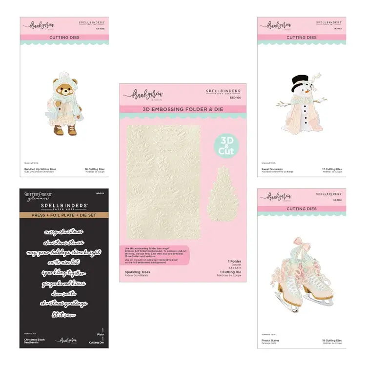 SPELLBINDERS SPELLBINDERS FRANK GARCIA CHRISTMAS BLUSH I WANT IT ALL! BUNDLE