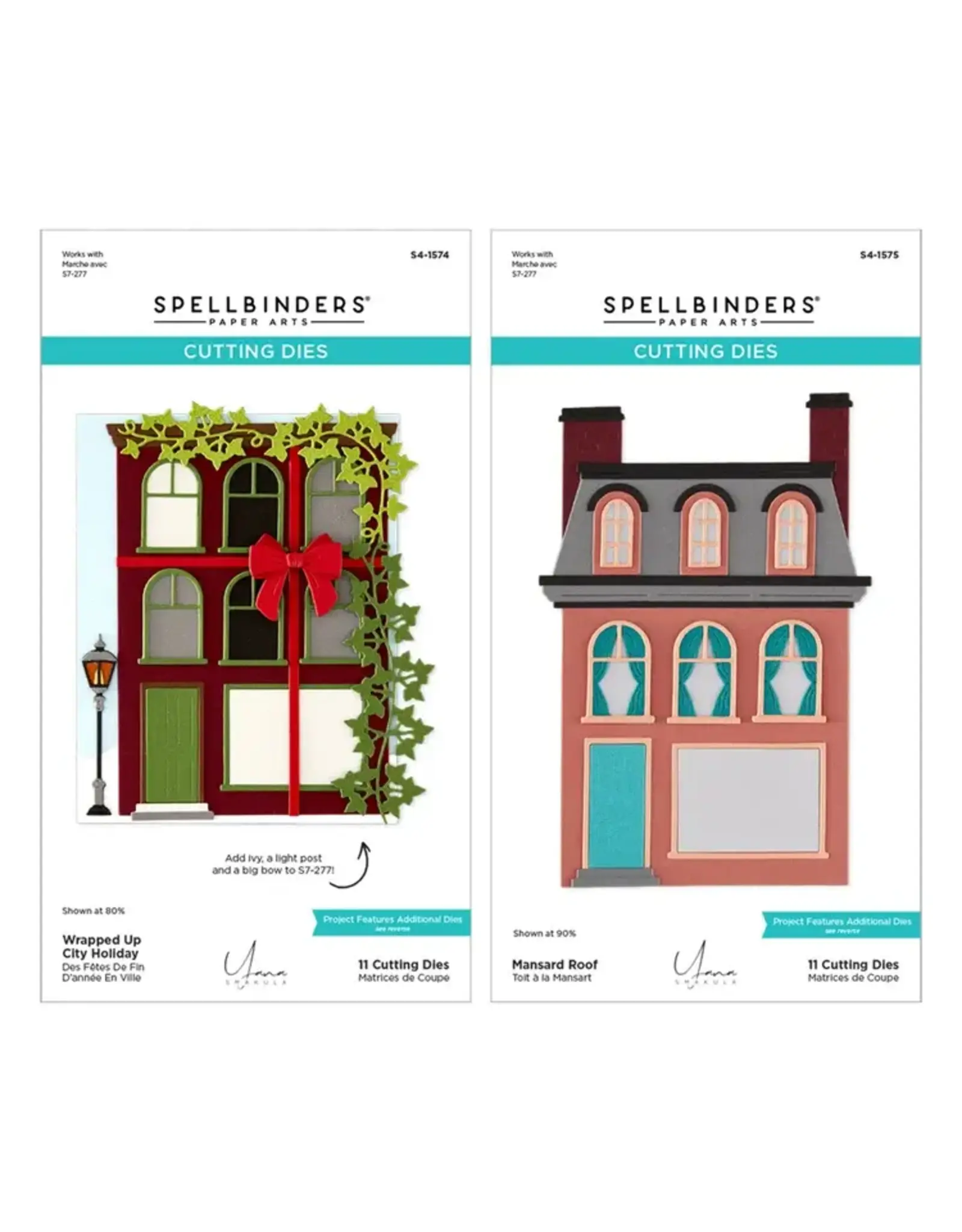 SPELLBINDERS SPELLBINDERS YANA SMAKULA CHRISTMAS CITY HOLIDAY DIE BUNDLE