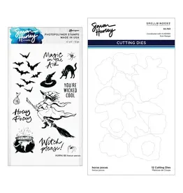 SPELLBINDERS SPELLBINDERS SIMON HURLEY HOCUS POCUS CLEAR STAMP & DIE SET
