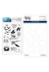 SPELLBINDERS SPELLBINDERS SIMON HURLEY HOCUS POCUS CLEAR STAMP & DIE SET