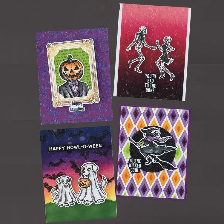 SPELLBINDERS SPELLBINDERS SIMON HURLEY BAD TO THE BONE CLEAR STAMP & DIE SET