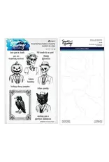 SPELLBINDERS SPELLBINDERS SIMON HURLEY FRAMED FRIGHT CLEAR STAMP & DIE SET
