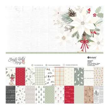SPELLBINDERS SPELLBINDERS ROSIE'S STUDIO SLEIGH BELLS RING 12x12 PAPER PACK