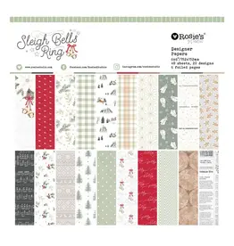 SPELLBINDERS SPELLBINDERS ROSIE'S STUDIO SLEIGH BELLS RING 6x6 PAPER PAD