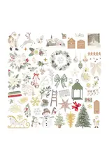 SPELLBINDERS SPELLBINDERS ROSIE'S STUDIO SLEIGH BELLS RING EPHEMERA DIE-CUTS 128/PK