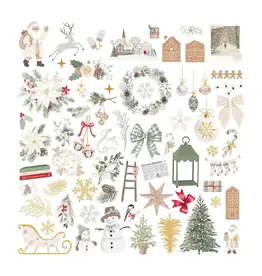 SPELLBINDERS SPELLBINDERS ROSIE'S STUDIO SLEIGH BELLS RING EPHEMERA DIE-CUTS 128/PK