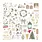 SPELLBINDERS SPELLBINDERS ROSIE'S STUDIO SLEIGH BELLS RING EPHEMERA DIE-CUTS 128/PK