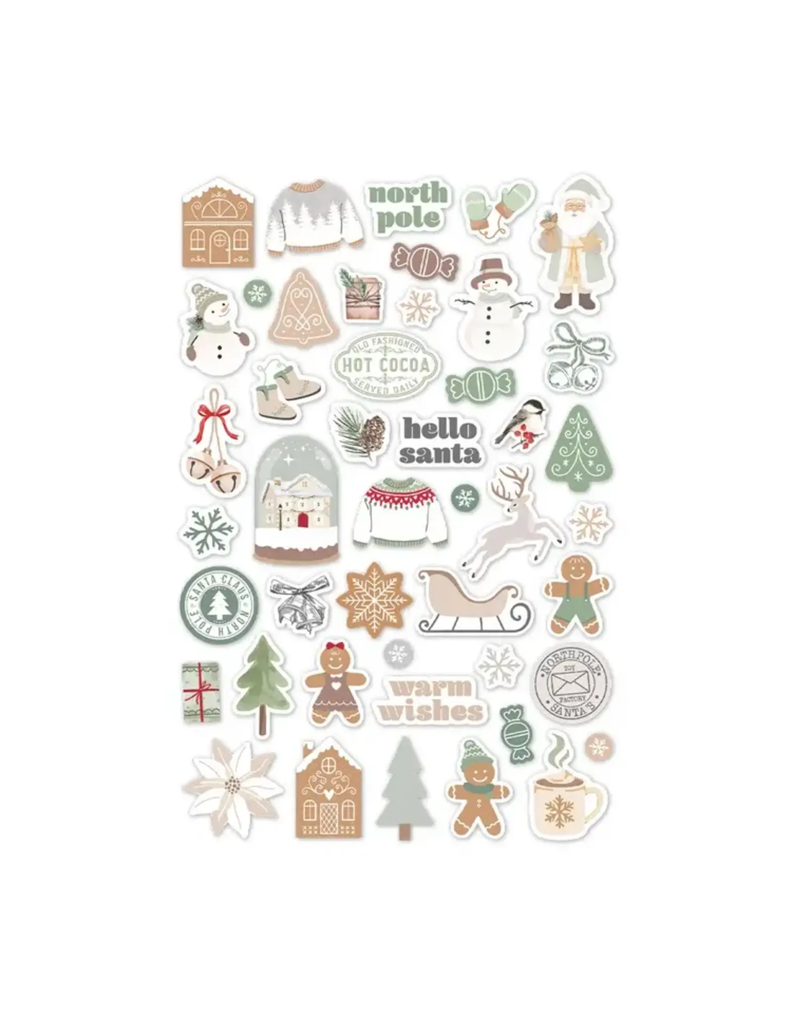 SPELLBINDERS SPELLBINDERS ROSIE'S STUDIO SLEIGH BELLS RING PUFFY STICKERS