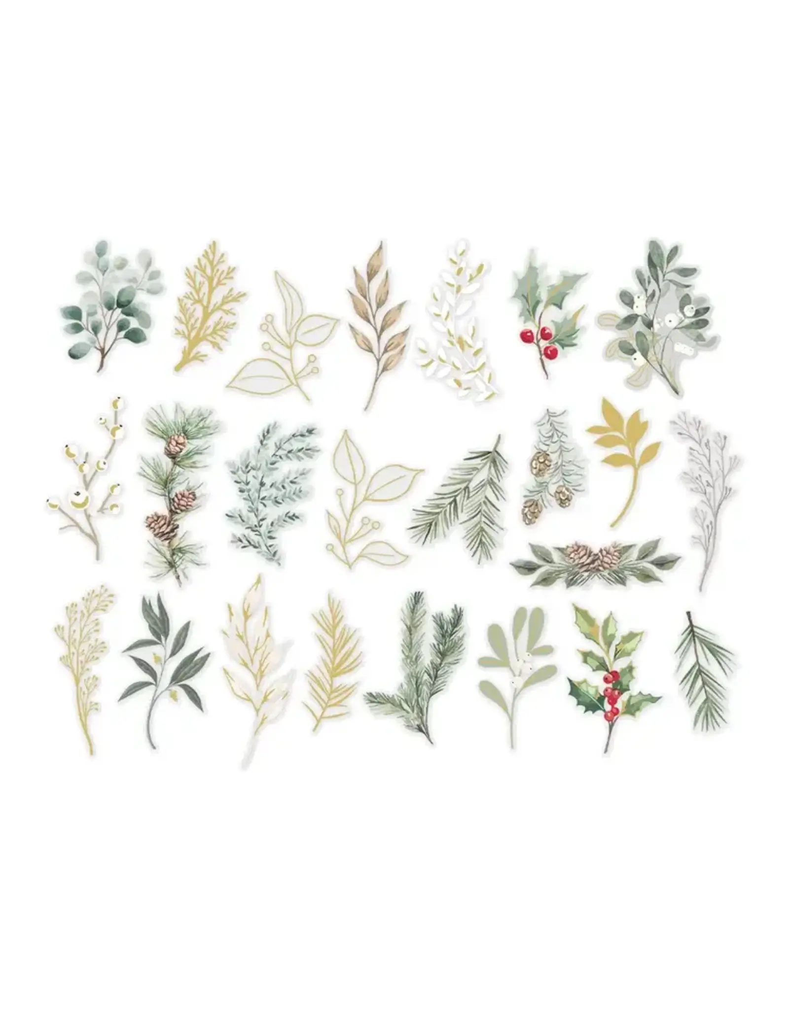 SPELLBINDERS SPELLBINDERS ROSIE'S STUDIO SLEIGH BELLS RING FOLIAGE STICKERS