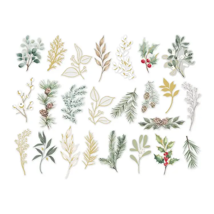 SPELLBINDERS SPELLBINDERS ROSIE'S STUDIO SLEIGH BELLS RING FOLIAGE STICKERS