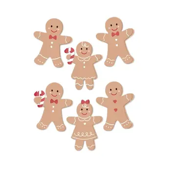 SPELLBINDERS SPELLBINDERS ROSIE'S STUDIO SLEIGH BELLS RING GINGERBREAD DIMENSIONAL ACETATE STICKERS