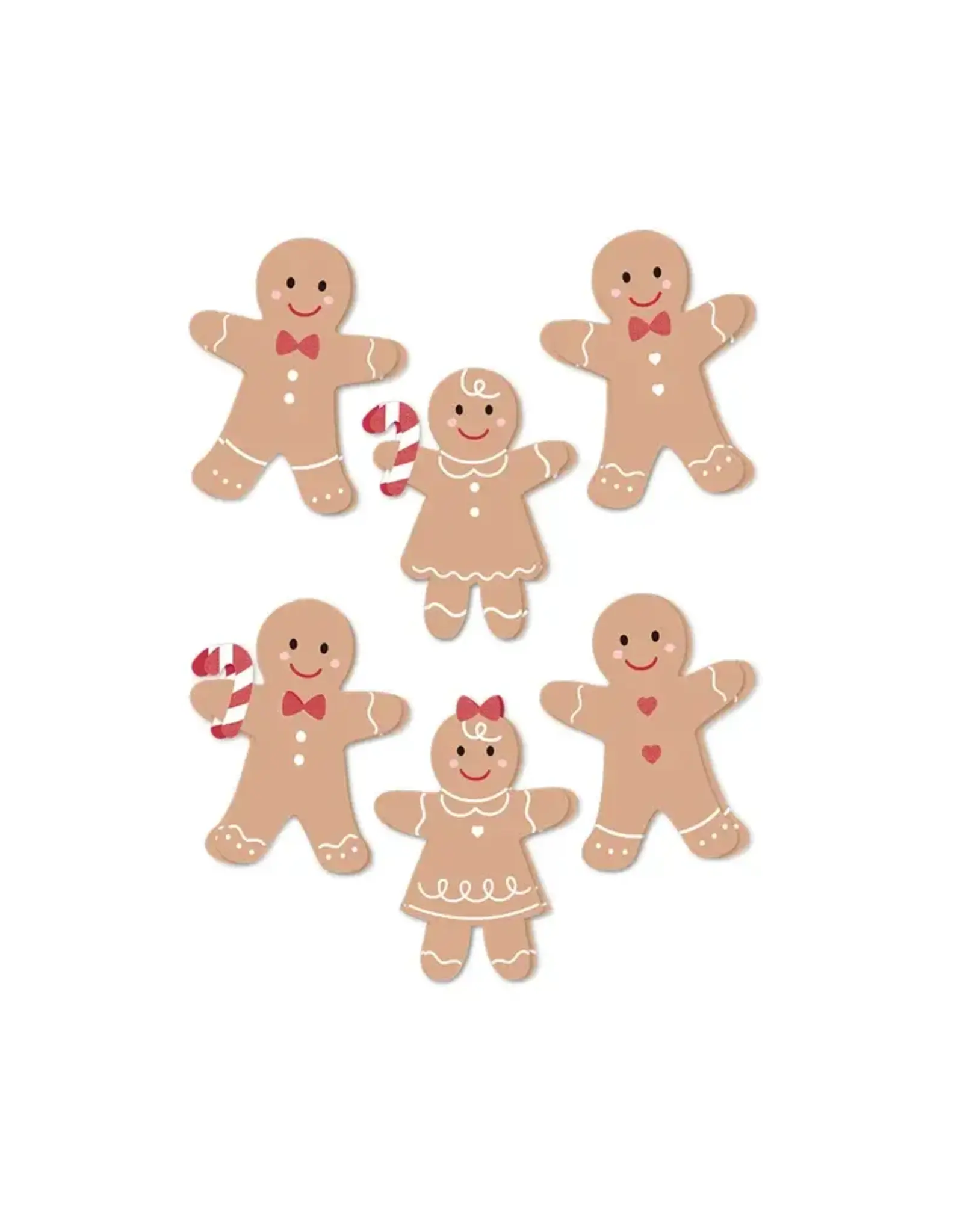 SPELLBINDERS SPELLBINDERS ROSIE'S STUDIO SLEIGH BELLS RING GINGERBREAD DIMENSIONAL ACETATE STICKERS