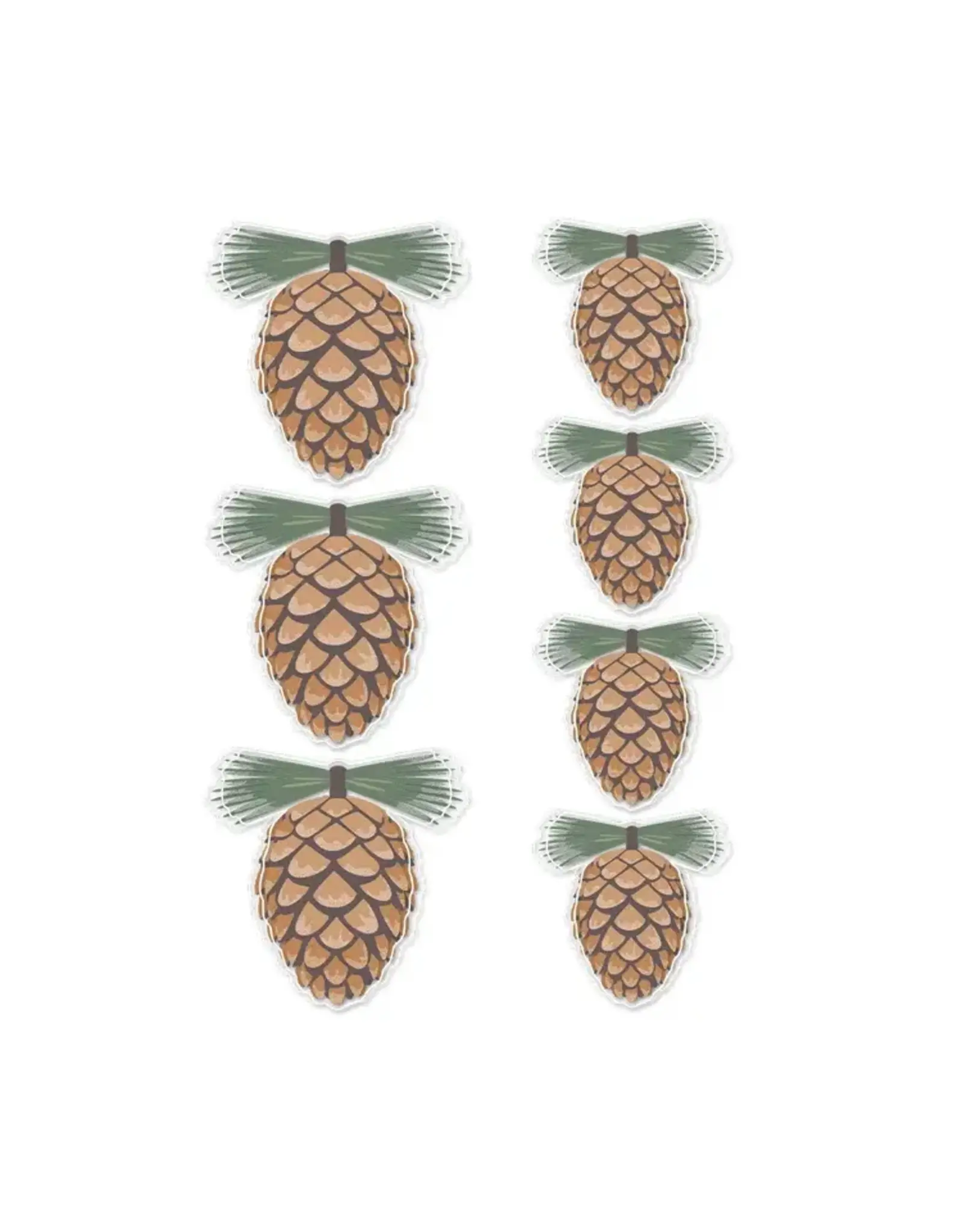 SPELLBINDERS SPELLBINDERS ROSIE'S STUDIO SLEIGH BELLS RING PINECONES DIMENSIONAL ACETATE STICKERS