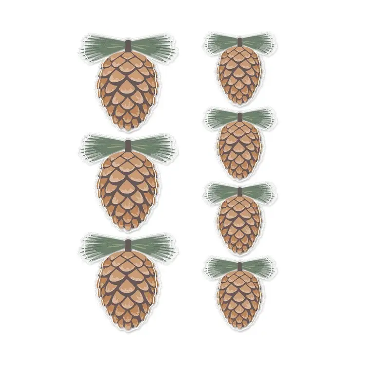 SPELLBINDERS SPELLBINDERS ROSIE'S STUDIO SLEIGH BELLS RING PINECONES DIMENSIONAL ACETATE STICKERS