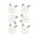 SPELLBINDERS SPELLBINDERS ROSIE'S STUDIO SLEIGH BELLS RING GOLD POINSETTIAS DIMENSIONAL ACETATE STICKERS