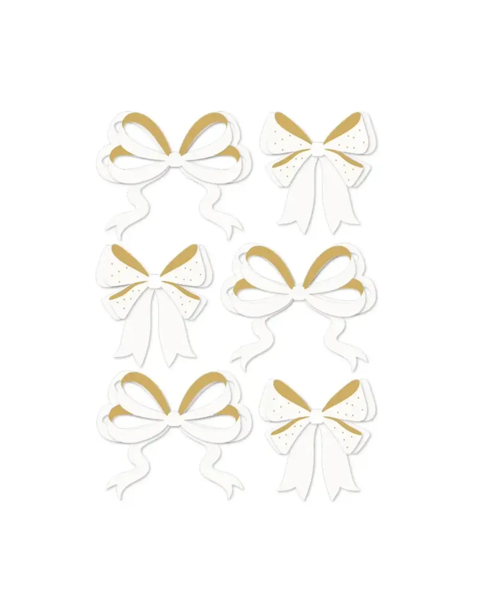 SPELLBINDERS SPELLBINDERS ROSIE'S STUDIO SLEIGH BELLS RING BOWS DIMENSIONAL ACETATE STICKERS