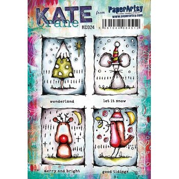 PAPER ARTSY PAPER ARTSY KATE CRANE KC024 CLING STAMP SET