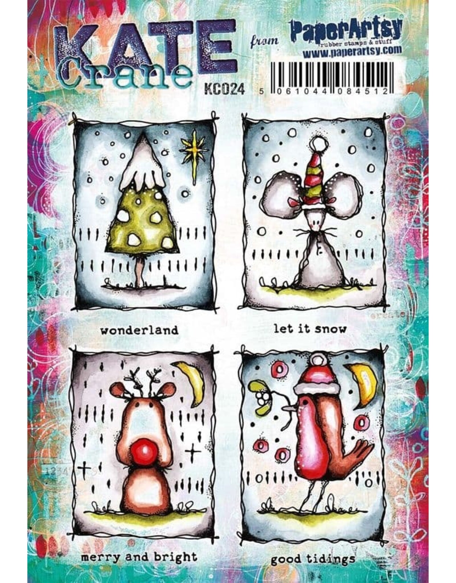 PAPER ARTSY PAPER ARTSY KATE CRANE KC024 TAMPONS EN CAOUTCHOUC