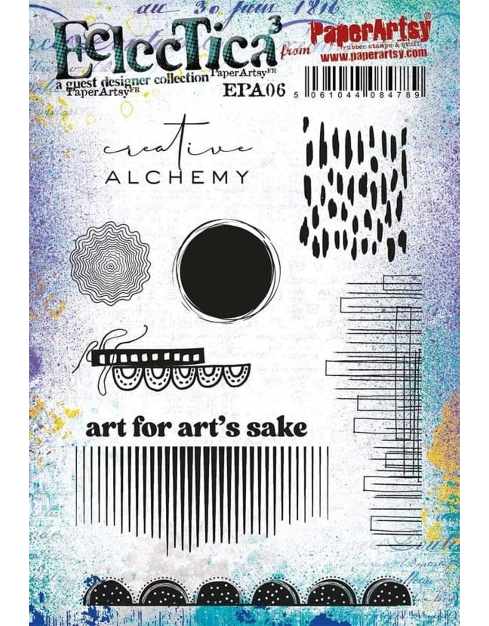 PAPER ARTSY PAPER ARTSY ECLECTICA EPA06 CLING STAMP SET