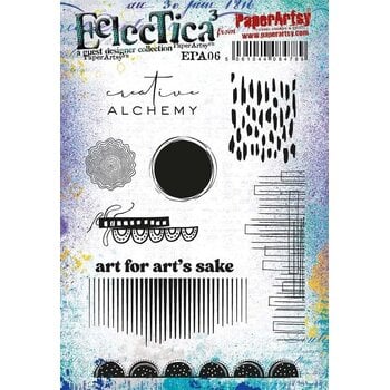 PAPER ARTSY PAPER ARTSY ECLECTICA EPA06 CLING STAMP SET