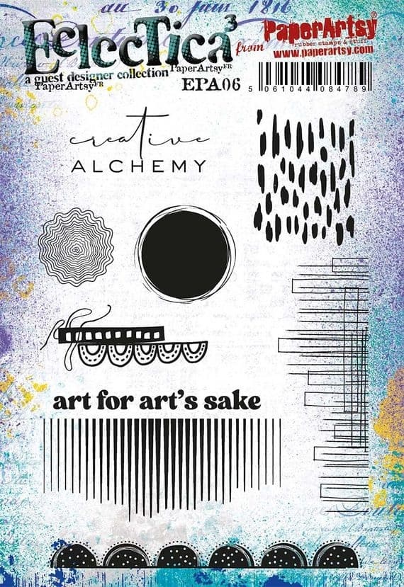 PAPER ARTSY PAPER ARTSY ECLECTICA EPA06 CLING STAMP SET