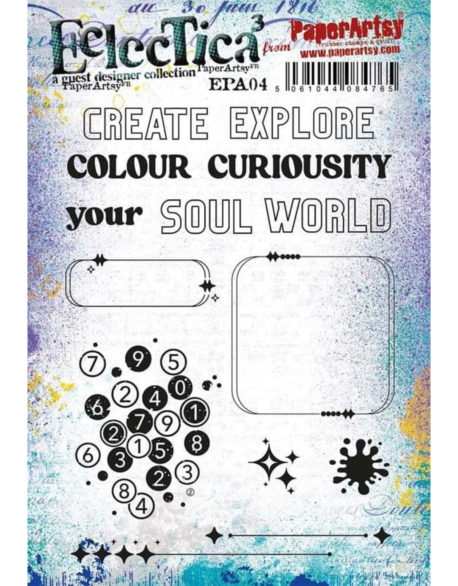 PAPER ARTSY PAPER ARTSY ECLECTICA EPA04 CLING STAMP SET