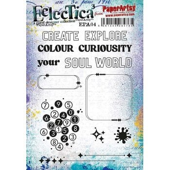 PAPER ARTSY PAPER ARTSY ECLECTICA EPA04 CLING STAMP SET