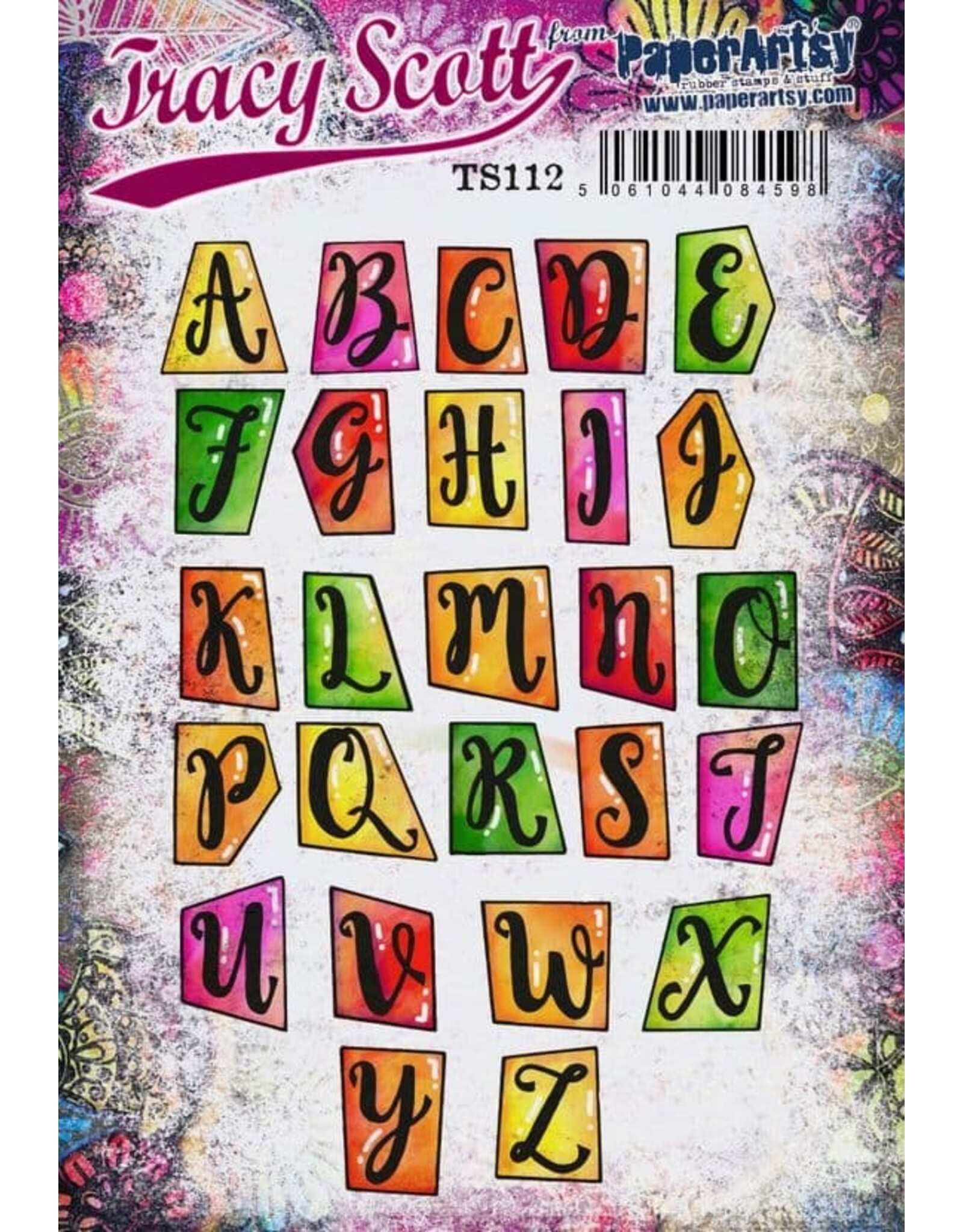 PAPER ARTSY PAPER ARTSY TRACY SCOTT TS112 CLING STAMP SET
