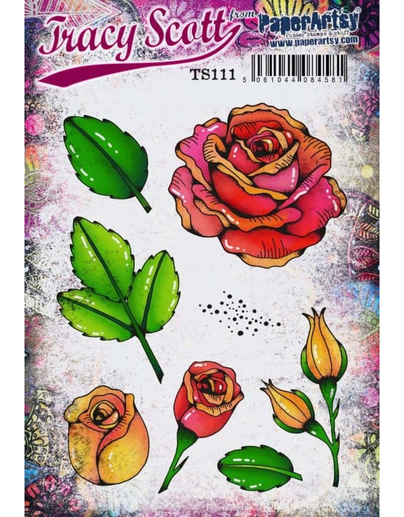 PAPER ARTSY PAPER ARTSY TRACY SCOTT TS111 CLING STAMP SET