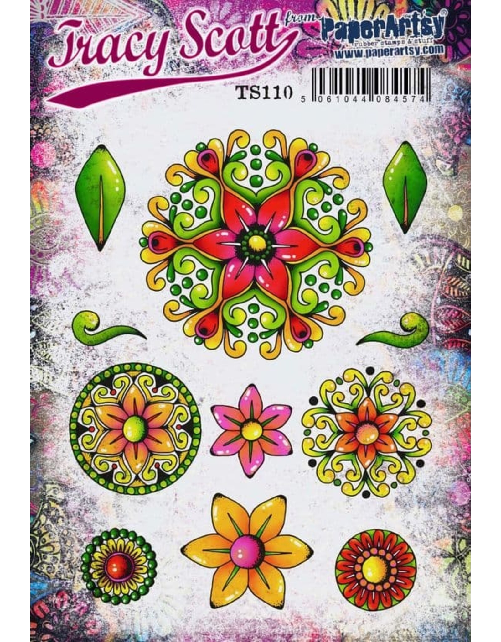 PAPER ARTSY PAPER ARTSY TRACY SCOTT TS110 CLING STAMP SET