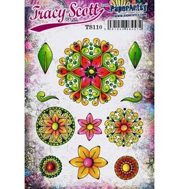 PAPER ARTSY PAPER ARTSY TRACY SCOTT TS110 CLING STAMP SET