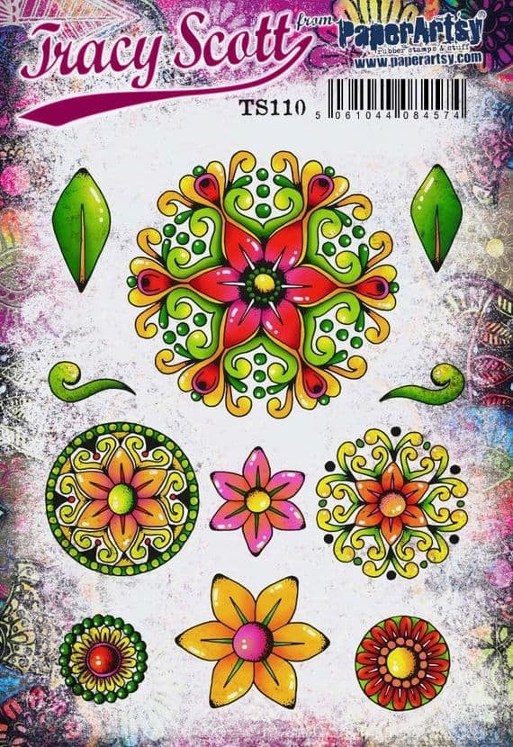 PAPER ARTSY PAPER ARTSY TRACY SCOTT TS110 CLING STAMP SET