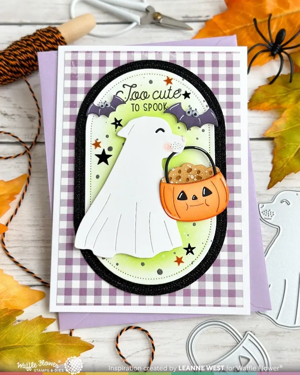 WAFFLE FLOWER WAFFLE FLOWER HAPPY HAUNTING DOG DIE SET