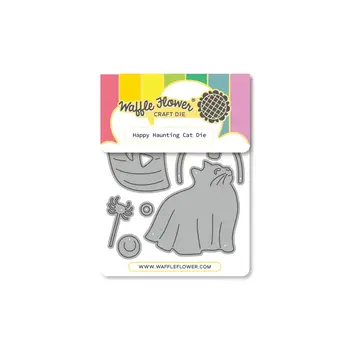 WAFFLE FLOWER WAFFLE FLOWER HAPPY HAUNTING CAT DIE SET
